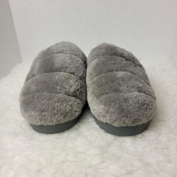 UGG Super Fluff Women’s Size 9 Slippers Shoes Gray Charcoal 1121751 G - Picture 2 of 7